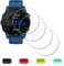 iDaPro para Protector de Pantalla para Garmin Forerunner 255/255 Music 46mm+Tapones de Silicona Antipolvo[4+4 piezas], Cristal Templado accesorios Screen Protector,Dureza 9H,Antiburbujas,Antihuellas