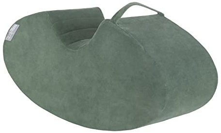 KiddyMoon Foam Soft Seesaw Velvet Rocker Ride-On Hopper Bean Bouncy Jumping Playing For Children, Montessori Toy For Kids Made Of Foam, Made In The EU, Forest Green