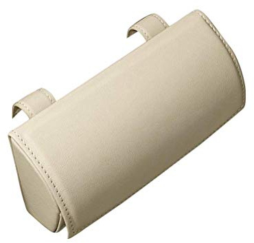 Akozon PU Leder Auto Sonnenbrille Brillenetui Aufbewahrungsbox Organizer für SUV LKW Halter Sonnenblende (Beige)