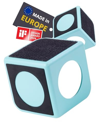 rati Nook 2x Kofferraum Organizer Klett & Antirutschpads Gepäckfixierung | Kofferraum - Auf jeder Oberfläche -Designprämiert iF Award - Universal Auto Zubehör für Taschen Flaschen Boxen usw. - Türkis