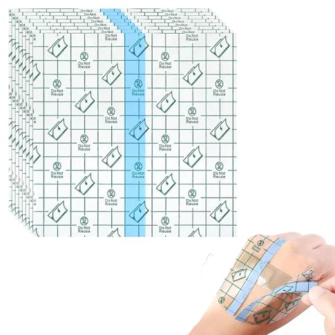 Duschpflaster Wasserfest Pflaster Groß Rolle, Tattoo Folie Heilung Wasserdicht Transparent Bandage Tattoo Folie, 100 Stück tattoo pflaster, Wasserdicht Transparent Bandage, Transparent Bandage