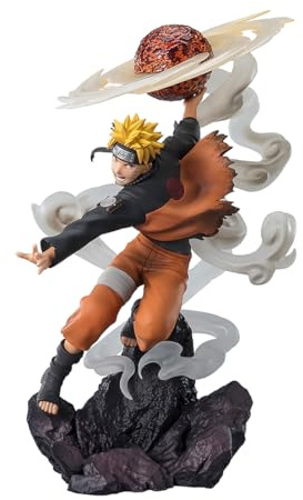 TAMASHII NATIONS BANDAI Spirits Naruto Shippuden - [Extra Battle] Naruto Uzumaki Salbei Kunst: Lava Release Rasenshuriken FiguartsZERO Sammelfigur