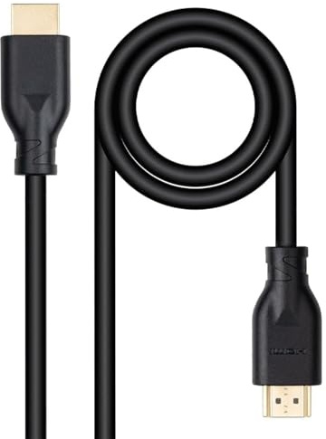 PRENDELUZ Cable HDMI 2.0 4K a 60Hz, 18 Gbps, 5m, color negro - Ideal para conectar dispositivos de audio y video de alta definición.
