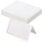 MumdoYAL 50 piezas tarjetas personalizadas，Tarjetas de Lugar，Tarjetas de Asiento，Tarjetas de Mesa Blanco，Para boda, comunión, cumpleaños, festival, fiesta, bautizo