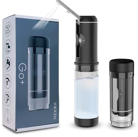 VIKKEN® Go+ (3rdGen) - Bidet da viaggio da 200 ml con USB tipo C, elettrico, ricaricabile, portatile, per uomini e donne, igiene personale e cura personale lenitiva