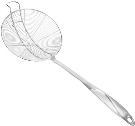 Ciieeo Colador De Acero Inoxidable 304 Espumadera De Metal Utensilio De Cocina Portátil