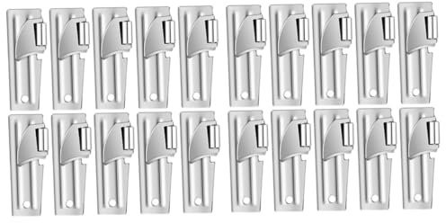Amosfun 2 Juegos Abrelatas De Acero Inoxidable Abridor De Botellas Único Abrebotellas De Pared Abrelatas De Seguridad Puedo Abrir De Bebida Vino Mini Silver 10 Uds * 2