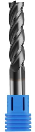 Zorqon 3/4'' Carbide Long End Mill, 4 Flute, AlTiN Coating, Square End Mills for Steels, 30 Degree Helix, CNC Router Bit, 3/4 Shank Diameter