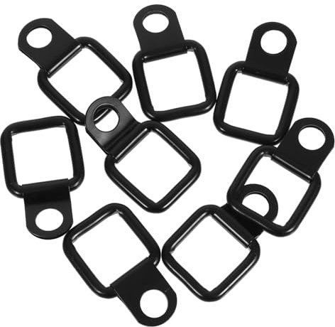 Garneck 8PCS Car Roof Hooks Kit Heavy Duty Automotive Pull Ring Hooks for 4-Door Vehicles Sturdy Trunk Bed Tie Down Accessories for Roof Cargo Transport