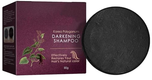 Mnozreo Polygonum Multiflorum Natural Jabón de Cabello,Barra de Champú para Oscurecer el Cabello,Polygonum Multiflorum Shampoo Soap,Jabón Champú,1PC