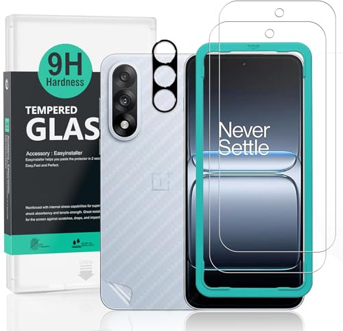 Ibywind Skärmskydd för OnePlus Nord 5 5G,2-pack Härdat Glas med 9H Hårdhet och Kameralinsskydd,med Installationsram,Fingeravtrycksstöd,Inga bubblor,Reptålig och Krossäker