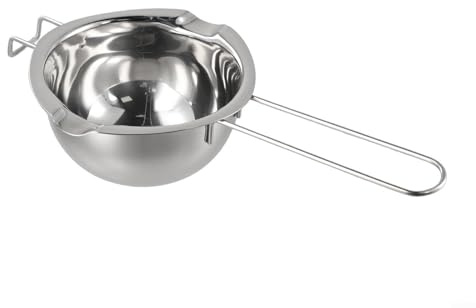 Candela fai da te a doppia caldaia, in acciaio inox, con protezione di sicurezza, resistente al calore e lucidato a specchio, per candele profumate e nuziali