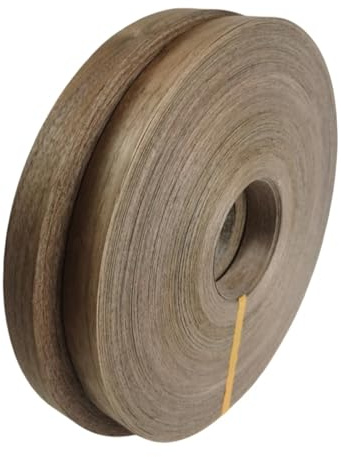 Rouleau de 25 m de chant en noyer, bande de chant flexible en placage de bois véritable, bandes de placage en noyer for contreplaqué et meubles(4cmx25m)