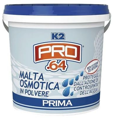 LoviStore Malta Osmotica in Polvere Ideale per il Risanamento e l'Impermeabilizzazione e la Protezioni di Pareti e Pavimenti Soggetti a Infiltrazioni d'Acqua (Bianco, 2,5 kg)