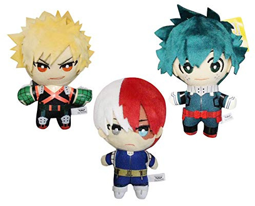 Zhongkaihua MHA Bakugo Katsuki Peluche Pendente Figura 15CM, Peluche Cuscino Anime in Cotone PP Morbido, Peluche Peluche per Auto, Borsa per la Casa, Decorazione per i Fan
