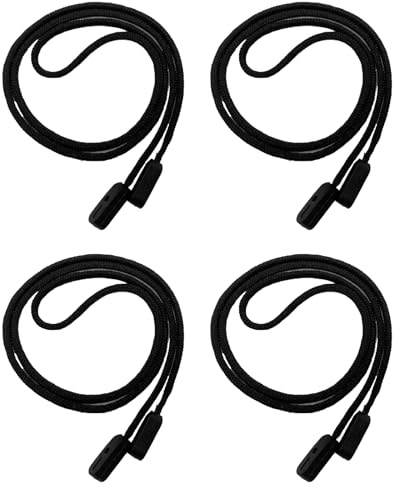 YNR 4pcs Secure Glasses Chain Strap Secure Glasses Cord Spectacle Spec Lanyard Adjustable Eyeglasses Retainers for Anti Slip Protection Spectacle Lanyard Eyewear Walking Running