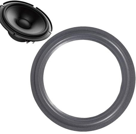 Borde del Altavoz Anillos envolventes,Altavoz Espuma Surround, Repuestos Cuerno Anillos De Goma, Woofer De Reemplazo De Borde Estirado para Sistemas Sonidos Altavoz