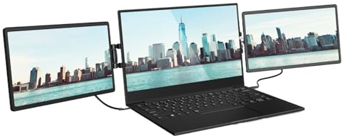 Genérico Monitor Extendido para Ordenador Portátil con Puerto USB Externo | Accesorio Multipantalla Para Portátil Para Hogar Oficina Negocio Estudio Trabajo Viaje Conferencia Adultos Estudiantes
