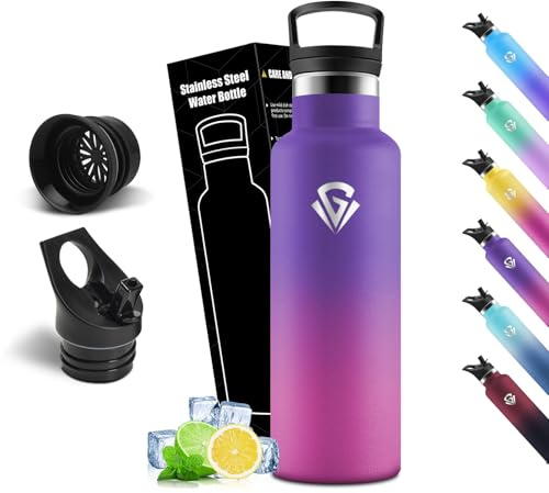Mulbijeo Botella Termica 0,75L, Termo Sin BPA, Botella de Agua Acero Inoxidable, Aislamiento Al Vacío de Doble Pared, Termo, Acero Inoxidable 18/8, Cantimplora para Adultos, Deporte, Oficina, Yoga