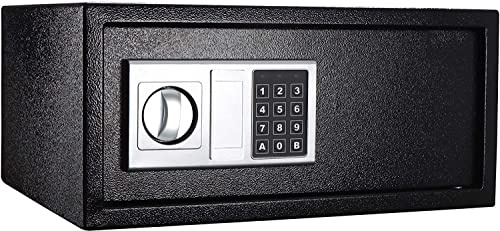 Caja Fuerte de Acero y gabinete de Agua contra Incendios, Caja Fuerte con Cerradura de Seguridad, Teclado Digital electrónico, Caja Fuerte con LED para el hogar, Oficina, Hotel, Negocios, joyería,