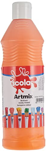 Scola Orange 600 ml Artmix redo blandad tvättbar färgad färg