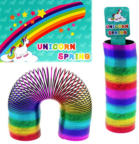Einhorn Regenbogenspirale Lang Treppenläufer ca.15x5cm Metallic Glitzer Look Mitgebsel