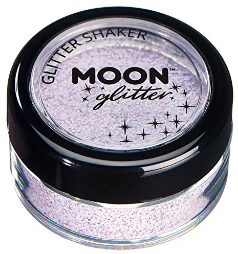 Barattolino glitter color pastello della Moon Glitter – 100% Cosmetico per viso, corpo, unghie, capelli e labbra - 3gr - Lilla