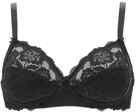 Lepel 2 Pezzi Reggiseno Donna 250 Belseno in Pizzo Senza Ferretto - Coppa B - C