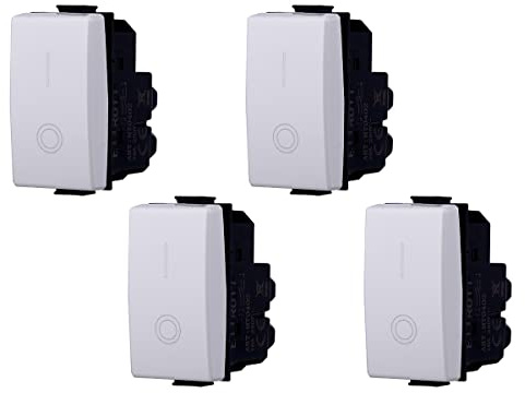 Interruptor bipolar 0-1, 250 V, 16 A, compatible con Bticino Matix, módulo de 1 plaza (4)