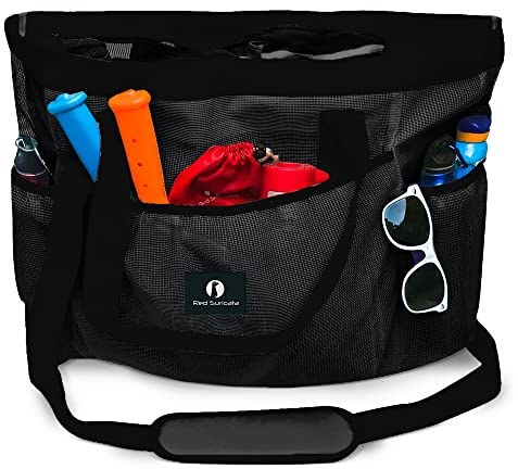Red Suricata Ra-rso-lamebeba1 Netz-Strandtasche