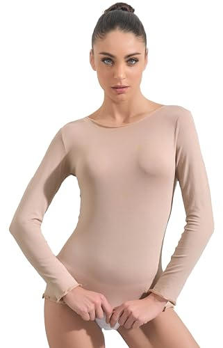 Ciocca Pura Maglia Donna con Cashmere Manica Lunga Pizzo Intimo Canottiera Elegante Calda [P0713C_NOC_S_1]