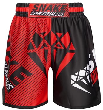 TiaoBug Muay Thai Shorts Kids Boxing Trunks MMA Cage Fighting Grappling Martial Arts Kickboxing Shorts Type C 11-12 Years
