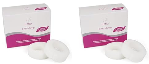 ELANEE Brust-Ringe, Schutz der Brustwarze BH-Kontakt durch Hohllagerung, ideal bei wunden, entzündeten Brustwarzen durch Stillen, 10 Stück (222-00) (Packung mit 2)