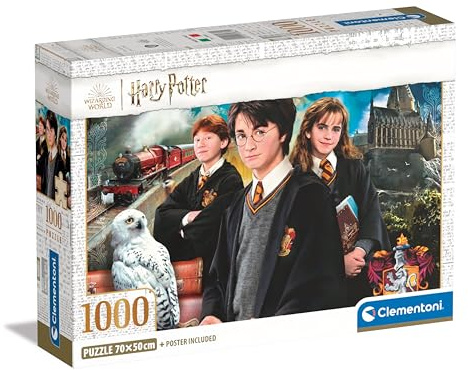 Clementoni Harry Potter Puzzle 1000 Teile Erwachsene | Puzzle Erwachsene in 70 x 50 cm - Puzzle Erwachsene anspruchsvoll von Clementoni 39862