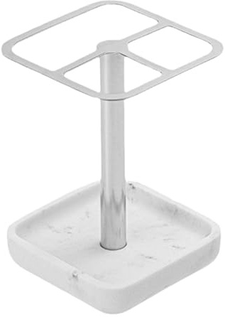 Alipis Portacepillos De Dientes para Baño Soporte Estable para Cepillos Organizador Multifuncional para Pasta De Dientes Accesorio para Inodoro Hogar