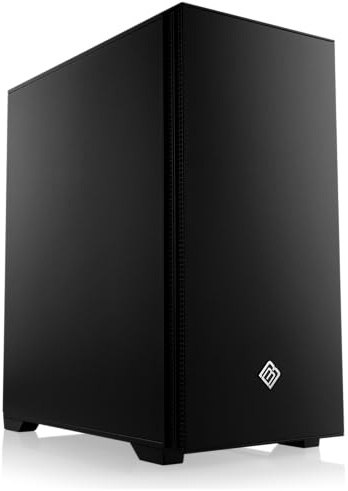 Gaming PC-Gehäuse Cronos Mini II Silent - Mini-Tower, schallgedämmt, Low-Noise, vormontierte Lüfter, Micro-ATX, Mini-ITX, schwarz