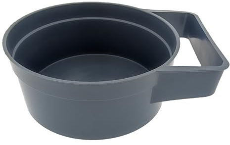 varivendo Gipsergeschirr 180 mm aus Hart-PVC – Gipsbecher und Mischbecher mit Griff zum Anrühren von Spachtelmasse Gips gießen Zubehör Gips