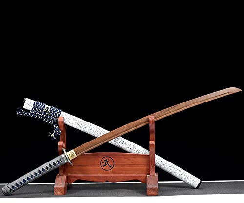 103 cm trä Katana med slida, handgjorda, Dalbergia trä samuraj svärd för cosplay, samling, hemskärm, träna Kendo, träning