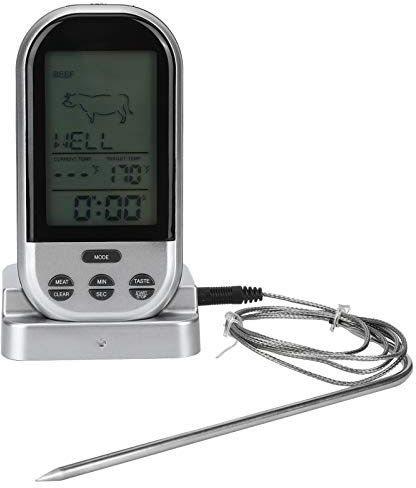 Termometro Digitale Per Carne, Termometro da Cucina Digitale LCD con Sonda Termometro Per Alimenti a Lettura Rapida E Istantanea Per Cucinare, Preparare Caramelle, Barbecue, Griglia Esterna