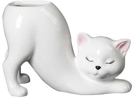 Plantador De Gato | Macetas Suculentas | Maceta De Plantador De Gato Creativo Moderno | Maceta De Gato Linda | Miní Macetas Suculentas | Macetas Lindas Para Plantar