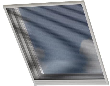 Cocoon Dachfenster Verdunkelung mit Moskitonetz 100x160 - Thermo Rollo - Lichtdurchlässig - Einfache Montage - Schwarz