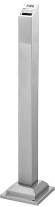 yixinzi-2024 Standaschenbecher Edelstahl-Aschesäule, Außenaschenbecher, vertikale Rauchlöschsäule for den Außenbereich, Rauchersäule, Mülleimer, Zigarettenkippensäule Aschenbecher
