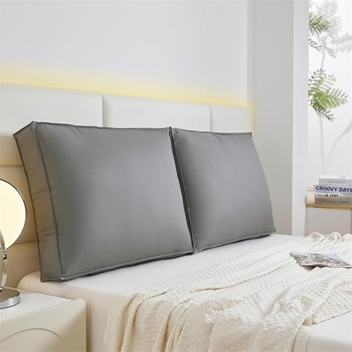 Hoowarm Rückenkissen Lesekissen 60/70/90/100cm Für Bett Sofa Langes Rechteck Rücken Kissen Stützkissen Couchkissen Groß Rückenstützkissen Mit Abnehmbarem Bezug Wandkissen(D,60x50cm/23x19in(1pc))