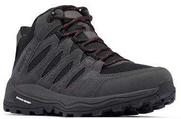 Columbia Herren Redmond Iv Waterproof Mid Rise Trekking- & Wanderstiefel, Black Mountain Red, 49 EU