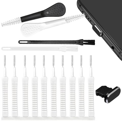 Kit de limpieza de teléfono celular | 15X/Set Kit de limpieza electrónica | Kit de limpieza USB C, limpiador de puerto de carga resistente, limpiador de polvo de agujeros de teléfono móvil para el