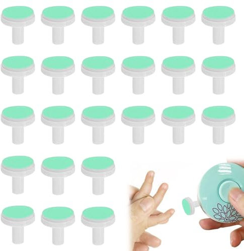 24 Stück Nagelfeile Baby Elektrisch,Baby Feile Elektrische,Baby Nail Trimmer,Grüne Baby-Nagelfeile Elektrische Ersatz,Professionelles Elektrisches Zubehör Nagelklipser Nagel Nagelschleifkopf