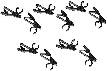 Toyvian 10pcs Lavalier Microphone Clips Clip for Microphone Holder Mic Collar Holder Accessories