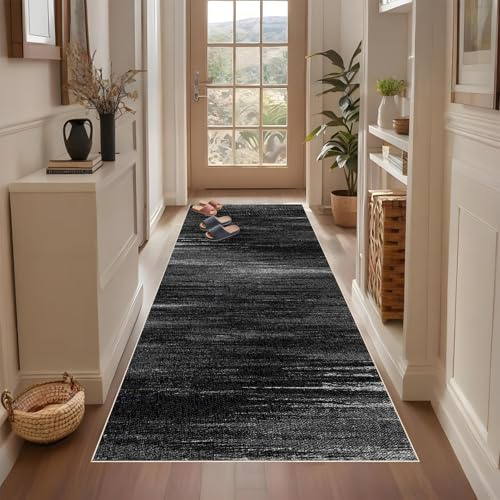 Qemgrste Entrada Felpudos Moqueta Corredor Alfombras De Pasillo Largo Alfombras Cocina,Antideslizante-Lavable a máquina Alfombra de Pasillo para Pasillo para Pasillo Cocina Entrada 50 x 250 cm