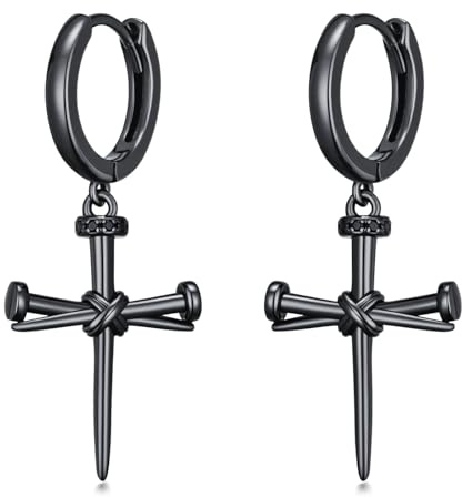 Midir&Etain Feder/Schwert/Spitze/Kreuz/Davidstern Hänge Ohrringe für Männer Frauen 925 Sterling Silber Punk Ohrring Malachit Türkis Schmuck Geburtstags Geschenk