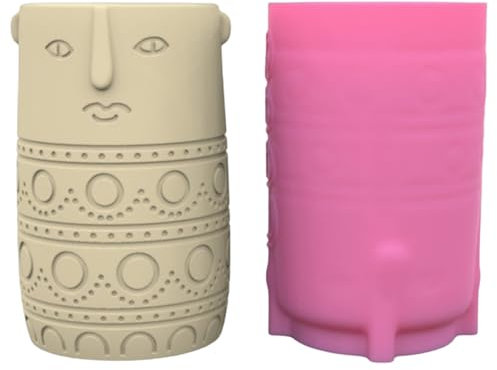 Silikonform für Blumentöpfe, Zement, Pflanzgefäß, Basteln, Tropfenform, kreative Cartoon-Figur, Silikonform